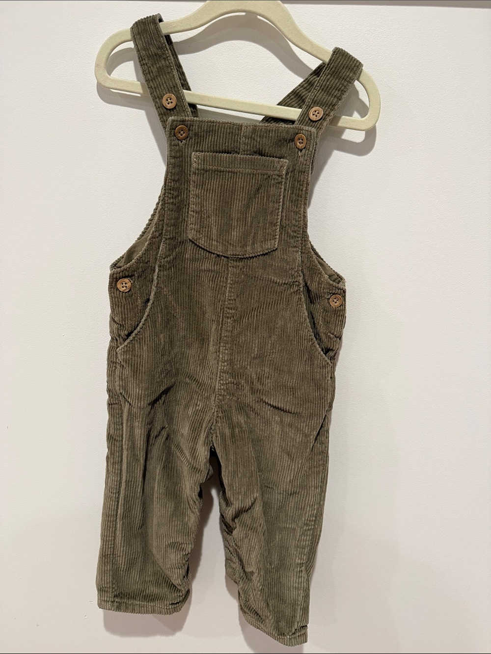 Carter's Olive Green Corduroy Overalls